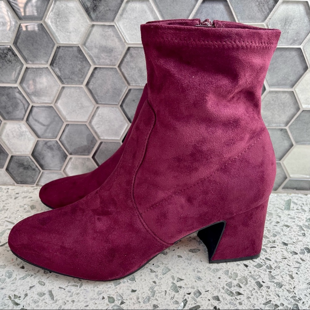 Unisa Ankle Marron Suede Heeled Boot